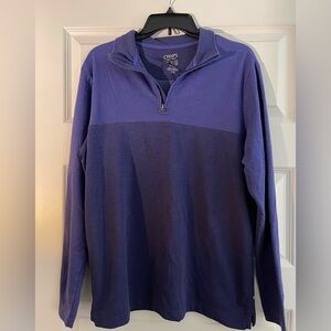 CHAPS  Purple Quarter-Zip Pullover - Men’s
